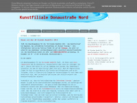 kunstfiliale-donau-nord.blogspot.com Webseite Vorschau