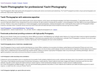 yacht-photographer.com Webseite Vorschau