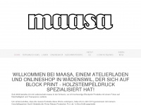 maasa.ch Webseite Vorschau