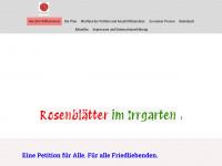 rosenblaetter-im-irrgarten.de Webseite Vorschau