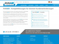 runair.net Webseite Vorschau