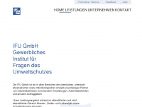 ifu-umwelt.com Webseite Vorschau