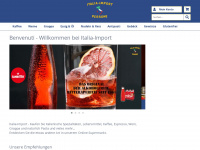 italia-import.de Webseite Vorschau