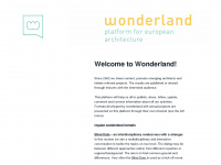 wonderland.cx Webseite Vorschau