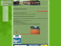 bsg-tennis.de Webseite Vorschau