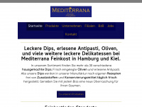 mediterrana-feinkost.de Webseite Vorschau