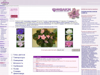 violets.ru Webseite Vorschau