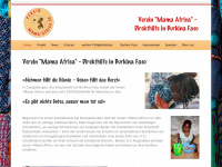 mama-africa.ch Webseite Vorschau