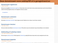 webtop101.nl Webseite Vorschau
