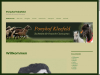 ponyhofkleefeld.de Webseite Vorschau