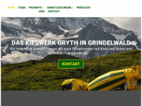 kieswerk-gryth.ch Webseite Vorschau