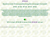mtde.de Webseite Vorschau
