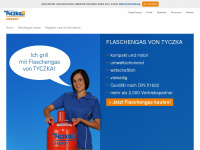 flaschengas.de Webseite Vorschau