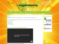 veganmania.ch Webseite Vorschau