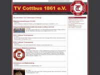 tv-cottbus1861.de Webseite Vorschau