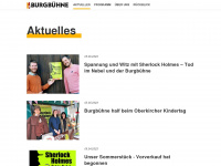 burgbuehne.com Webseite Vorschau