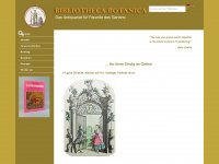 bibliotheca-botanica.de Webseite Vorschau
