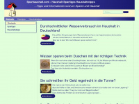 sparhaushalt.com Webseite Vorschau