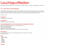 leuchtspur-medien.com Webseite Vorschau