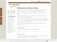 gasthof-walde.com Webseite Vorschau