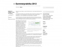 sommerpraktika.wordpress.com Webseite Vorschau