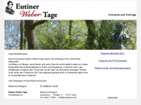 eutiner-weber-tage.de Webseite Vorschau