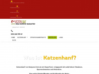 katzenhanf.de Webseite Vorschau