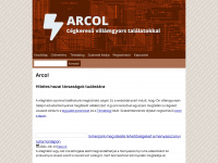 arcol.hu Webseite Vorschau