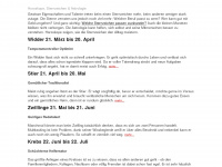horoskope.info Webseite Vorschau