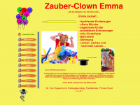 zauberclown-emma.de Webseite Vorschau