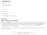 mastering-tipps.de Webseite Vorschau