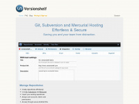 versionshelf.com Webseite Vorschau