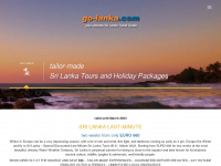 go-lanka.com Webseite Vorschau