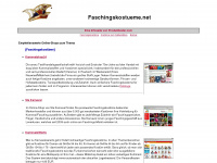 faschingskostueme.net Webseite Vorschau