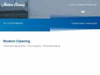 modern-cleaning.de Webseite Vorschau
