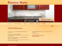 pensionmarie.de Webseite Vorschau
