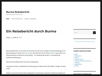 burma-reisebericht.de Webseite Vorschau