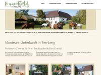 kronawetterhof.at Webseite Vorschau
