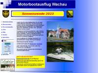 motorboottaxi-wachau.at Webseite Vorschau