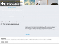 knowles.com Webseite Vorschau