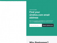 relics.com Webseite Vorschau