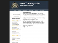 mein-trainingsplan.com Webseite Vorschau