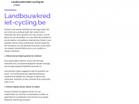 landbouwkrediet-cycling.be Webseite Vorschau