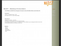 majust.de Webseite Vorschau