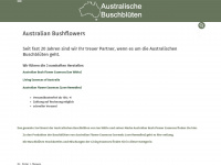 australian-bushflowers.com Webseite Vorschau