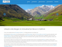 suedtirol-schnalstal.com Webseite Vorschau