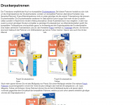 tintenbaron.ch Webseite Vorschau