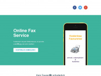 fax-to-email.de Webseite Vorschau
