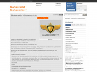 markenrecht-markenschutz.de Webseite Vorschau