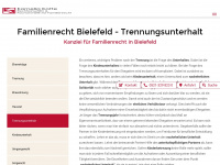 unterhalt-bielefeld.com Webseite Vorschau